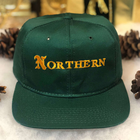 Vintage NCAA Northern Michigan Wildcats Olde English Script Kudzu YoungAn Twill Snapback Hat