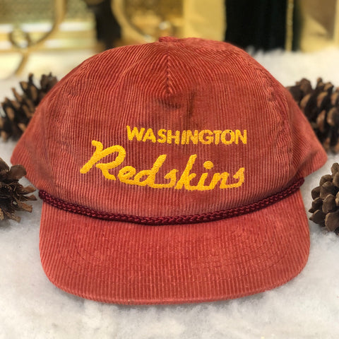 Vintage NFL Washington Redskins Corduroy Script Snapback Hat