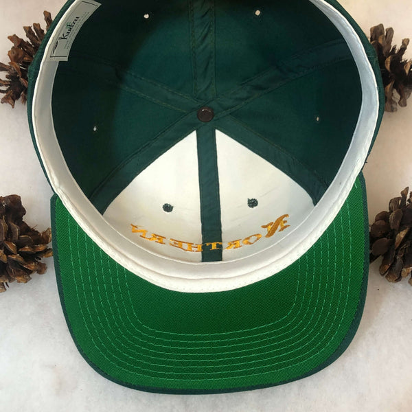 Vintage NCAA Northern Michigan Wildcats Olde English Script Kudzu YoungAn Twill Snapback Hat