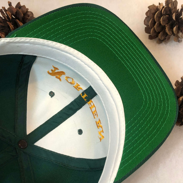 Vintage NCAA Northern Michigan Wildcats Olde English Script Kudzu YoungAn Twill Snapback Hat