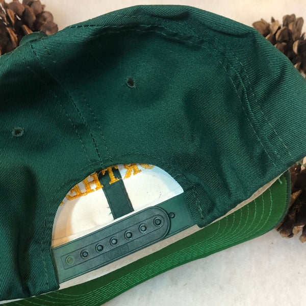 Vintage NCAA Northern Michigan Wildcats Olde English Script Kudzu YoungAn Twill Snapback Hat