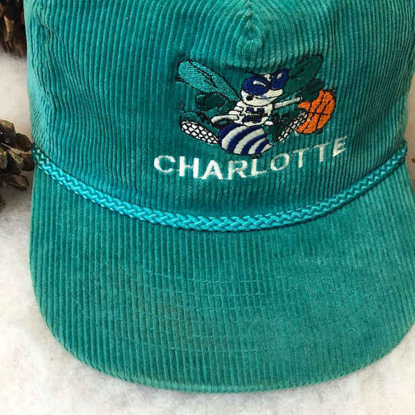 Vintage NBA Charlotte Hornets AmaPro Corduroy Strapback Hat