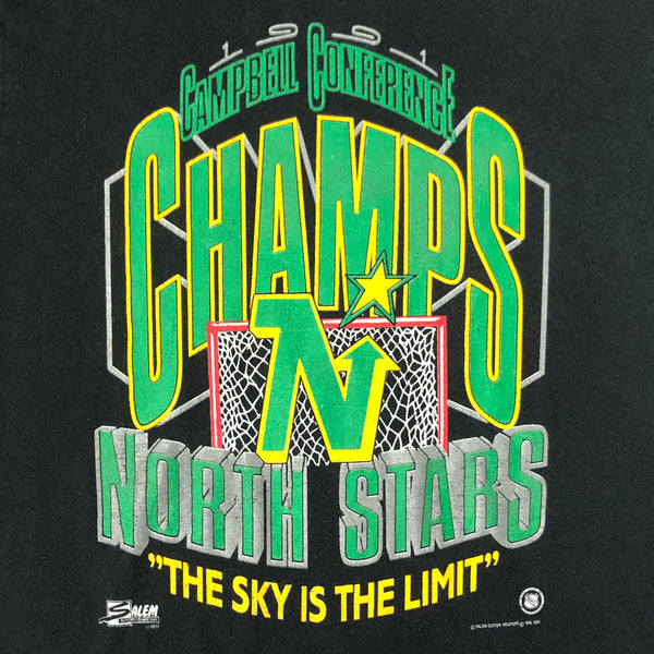 Vintage 1991 NHL Minnesota North Stars "The Sky Is The Limit" Salem Sportswear T-Shirt (M)