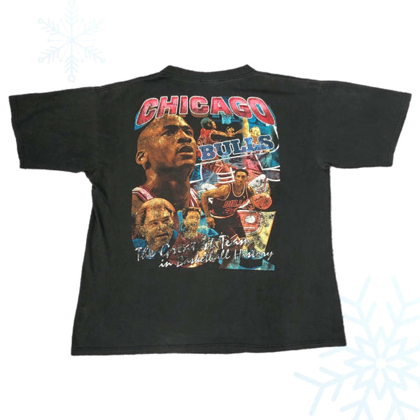 Vintage 1997 NBA Champions Chicago Bulls Rap Tee T-Shirt (XXL)