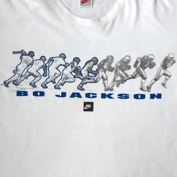 Vintage Bo Jackson "Hit and Run" Nike MLB NFL T-Shirt (XL)