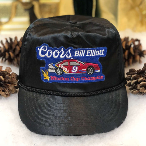 Vintage NASCAR Coors Bill Elliott Winston Cup Champion Nylon Strapback Hat