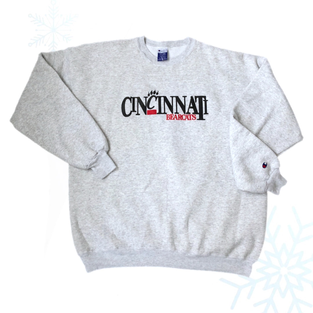 Vintage NCAA Cincinnati Bearcats Champion Crewneck Sweatshirt (XXL)