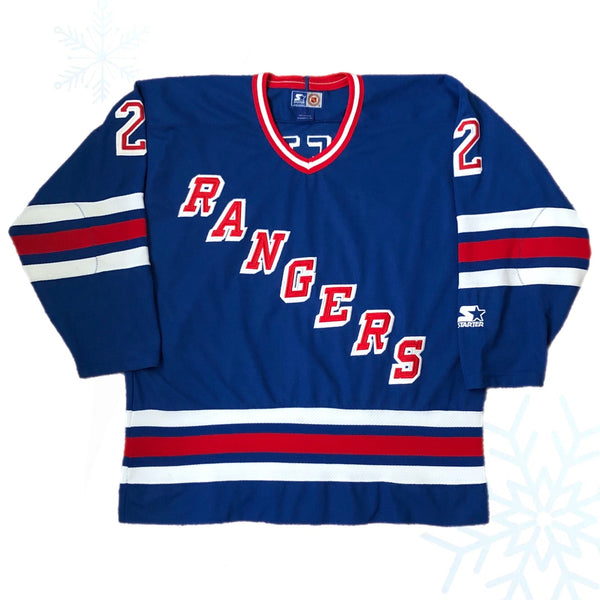 Vintage NHL New York Rangers Brian Leetch Starter Jersey (L)