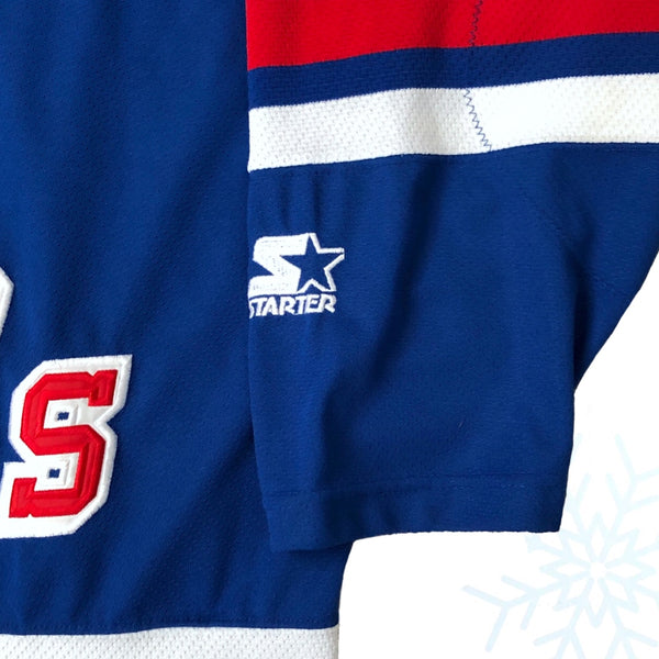 Vintage NHL New York Rangers Brian Leetch Starter Jersey (L)