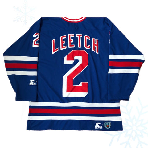 Vintage NHL New York Rangers Brian Leetch Starter Jersey (L)