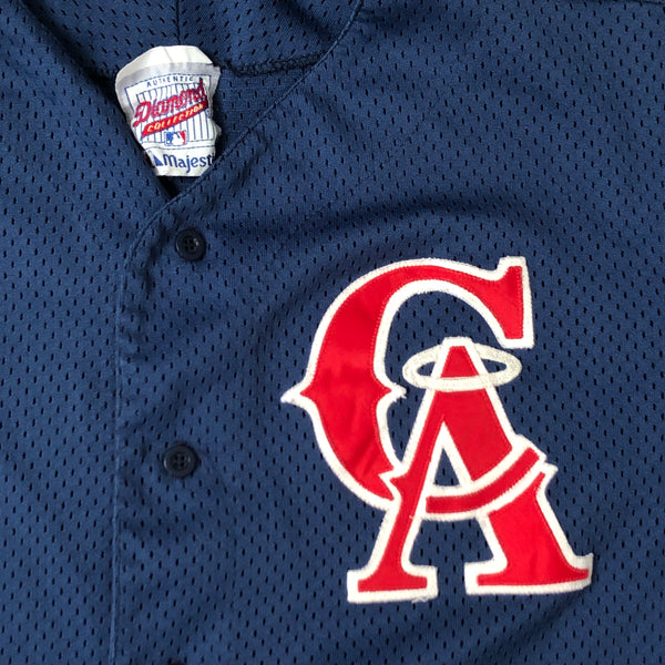 MLB California Angels Batting Practice Diamond Majestic Jersey (L)