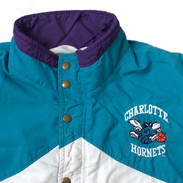 Vintage NBA Charlotte Hornets DeLONG Windbreaker Jacket (S/M)