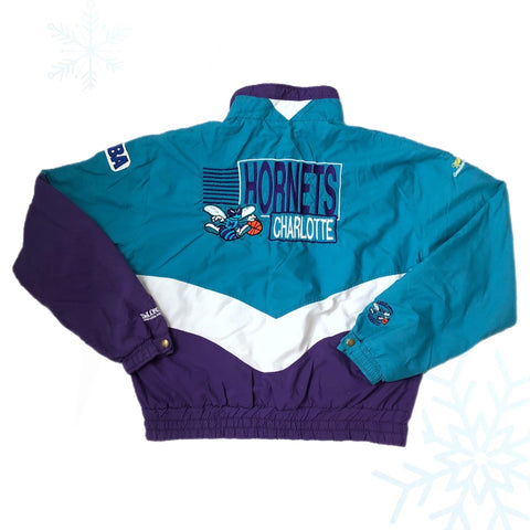 Vintage NBA Charlotte Hornets DeLONG Windbreaker Jacket (S/M)