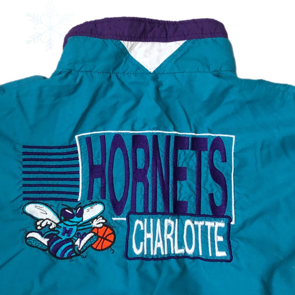 Vintage NBA Charlotte Hornets DeLONG Windbreaker Jacket (S/M)
