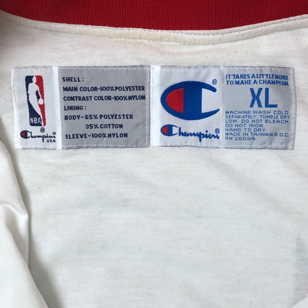 Vintage NBA Chicago Bulls Champion Warmup Shooting Shirt Jacket (XL)