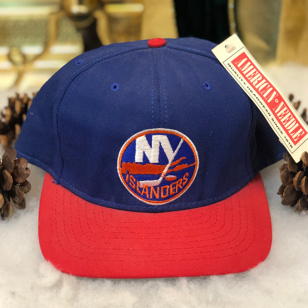 Vintage Deadstock NWT NHL New York Islanders CCM American Needle Wool Fitted Hat 7 3/8