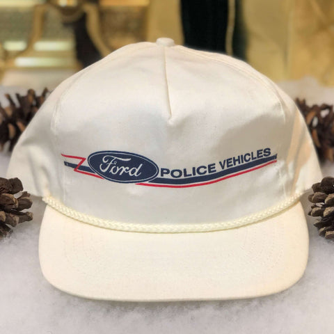 Vintage Ford Police Vehicles Twill Snapback Hat