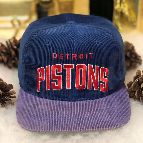 Vintage NBA Detroit Pistons Starter Arch Corduroy Snapback Hat