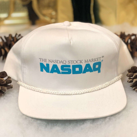 Vintage NASDAQ Stock Market NYC New York City Twill Snapback Hat