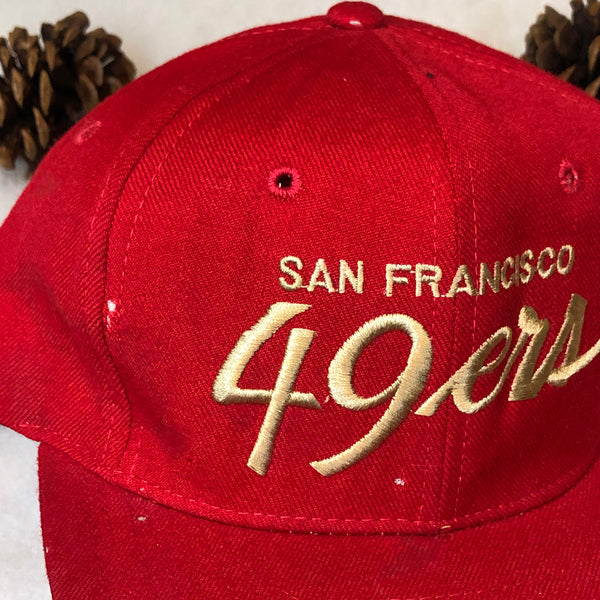 Vintage NFL San Francisco 49ers Sports Specialties Script Wool Snapback Hat