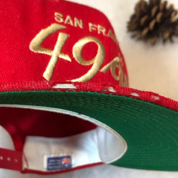 Vintage NFL San Francisco 49ers Sports Specialties Script Wool Snapback Hat