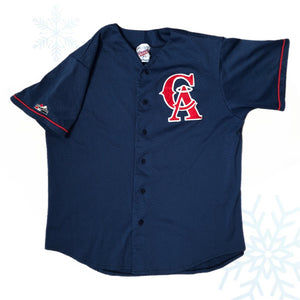 MLB California Angels Batting Practice Diamond Majestic Jersey (L)