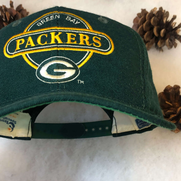 Vintage NFL Green Bay Packers Sports Specialties Circle Logo Wool Snapback Hat