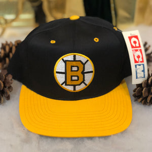 Vintage Deadstock NWT NHL Boston Bruins CCM American Needle Twill Snapback Hat