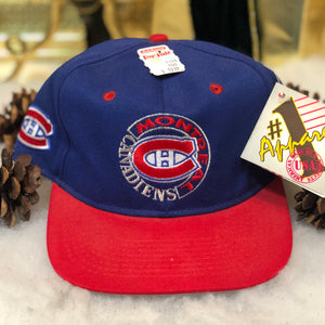 Vintage Deadstock NWT NHL Montreal Canadiens #1 Apparel Wool Fitted Hat 7 1/4