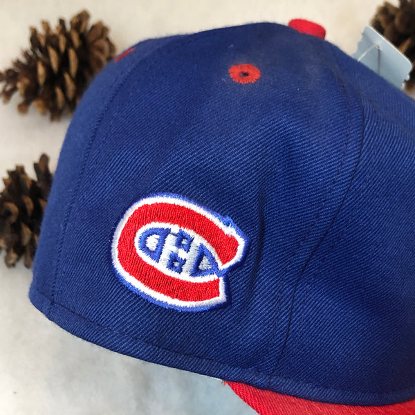 Vintage Deadstock NWT NHL Montreal Canadiens #1 Apparel Wool Fitted Hat 7 1/4