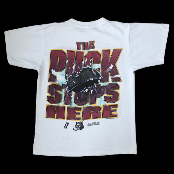 Vintage IHL Chicago Wolves "The Puck Stops Here" Big Ball Sports T-Shirt (M)