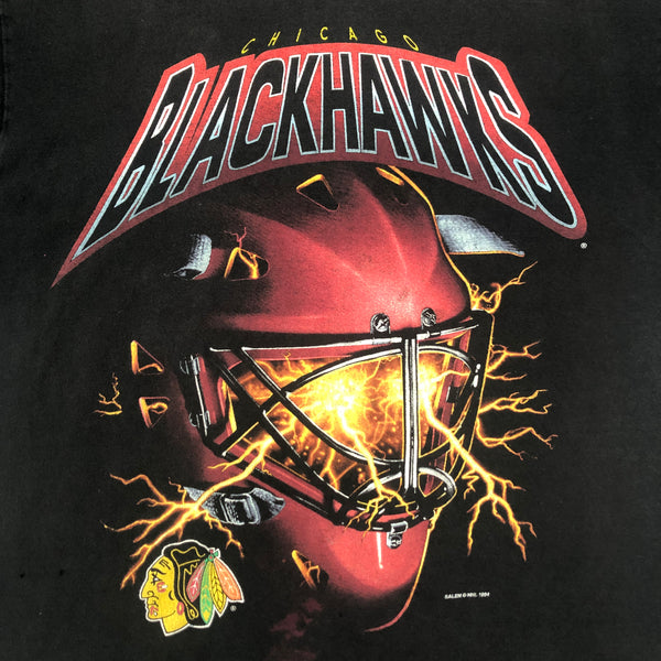 Vintage NHL Chicago Blackhawks Salem Sportswear Lightning T-Shirt (M)