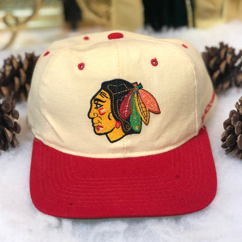 Vintage NHL Chicago Blackhawks Starter Wool Snapback Hat