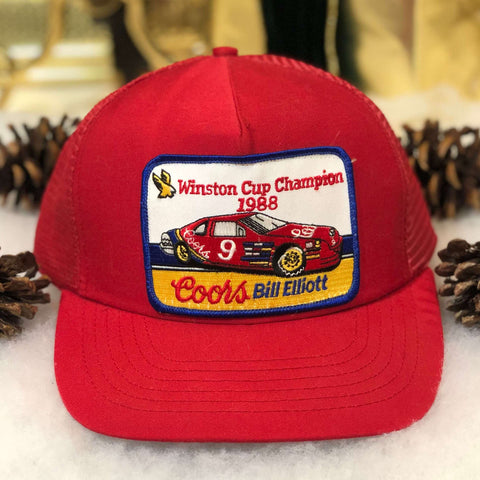 Vintage 1988 NASCAR Winston Cup Champion Bill Elliott Coors Racing Trucker Hat