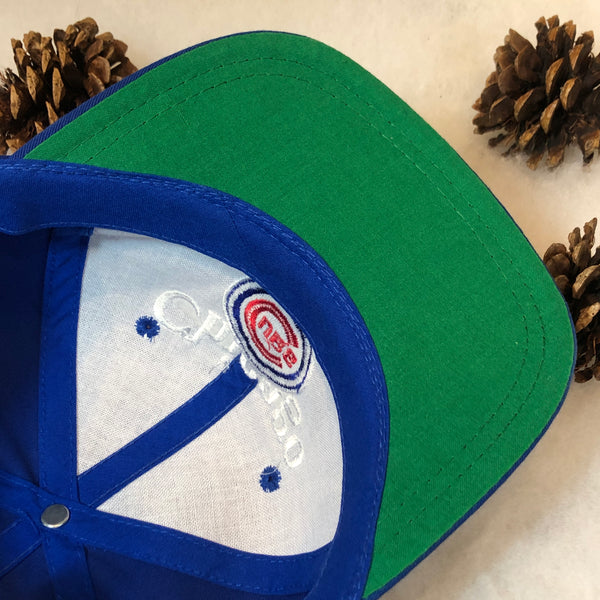 Vintage MLB Chicago Cubs Twins Enterprise Bar Line Twill Snapback Hat