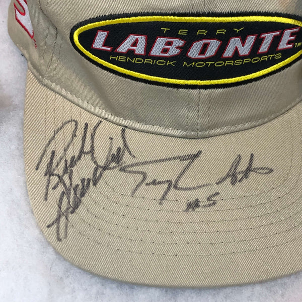 Vintage Deadstock NWT 1999 NASCAR Terry Labonte Hendrick Motorsports Autographed Strapback Hat