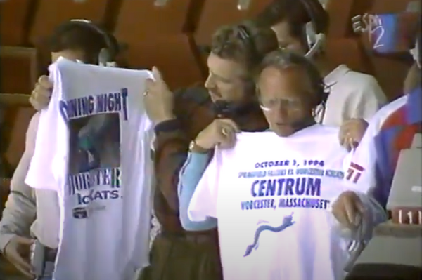 Vintage AHL Worcester IceCats 1994-95 Inaugural Season Opening Night T-Shirt (L)