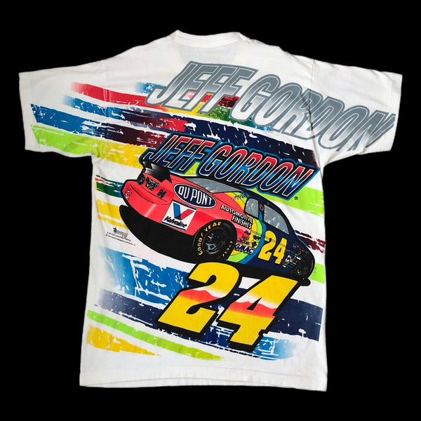 Vintage 1995 NASCAR Champion Jeff Gordon All Over Print AOP T-Shirt (L)