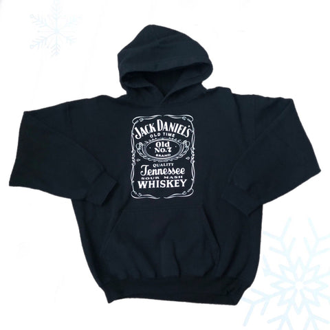 Vintage Jack Daniel's Tennessee Whiskey Hoodie Sweatshirt (L)