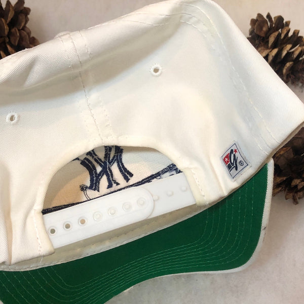 Vintage MLB New York Yankees The Game Split Bar Twill Snapback Hat