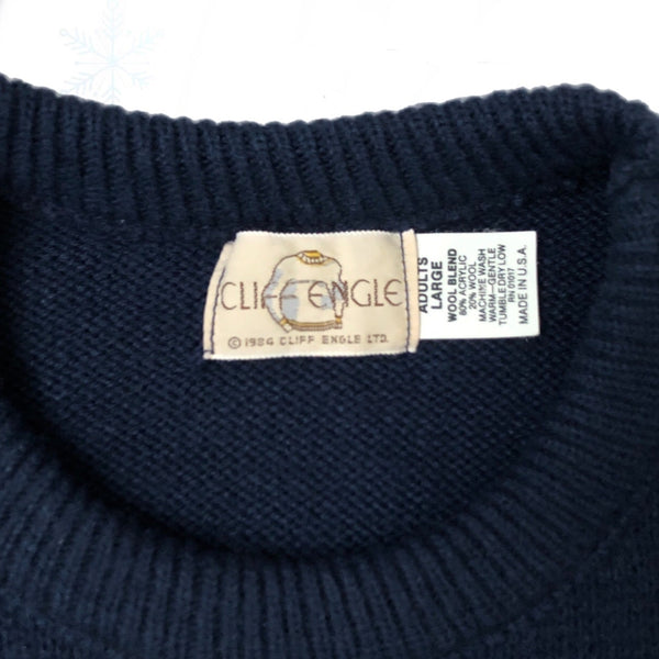 Vintage NCAA Michigan Wolverines Cliff Engle Knit Sweater (L)
