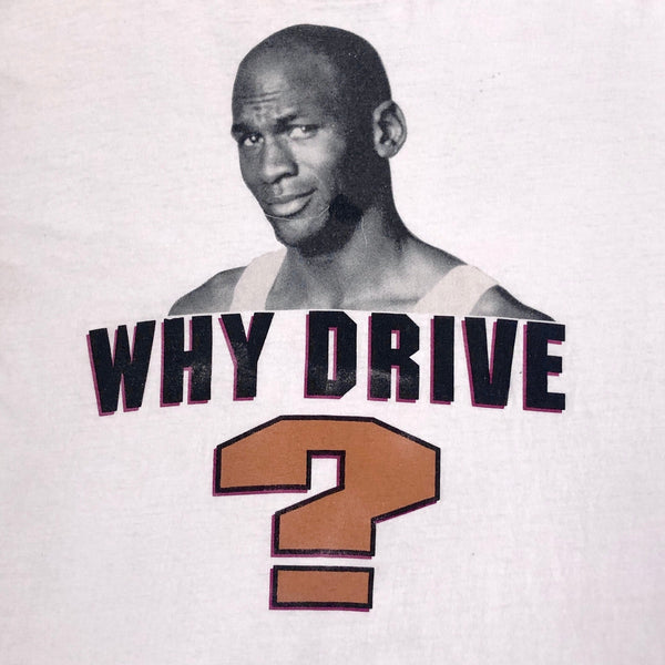 Vintage Michael Jordan Why Drive? When You Can Fly! Nike T-Shirt (L)
