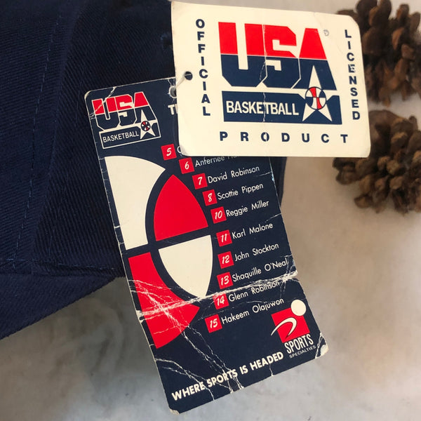 Vintage Deadstock NWT 1996 USA Basketball Scottie Pippen Sports Specialties Snapback Hat