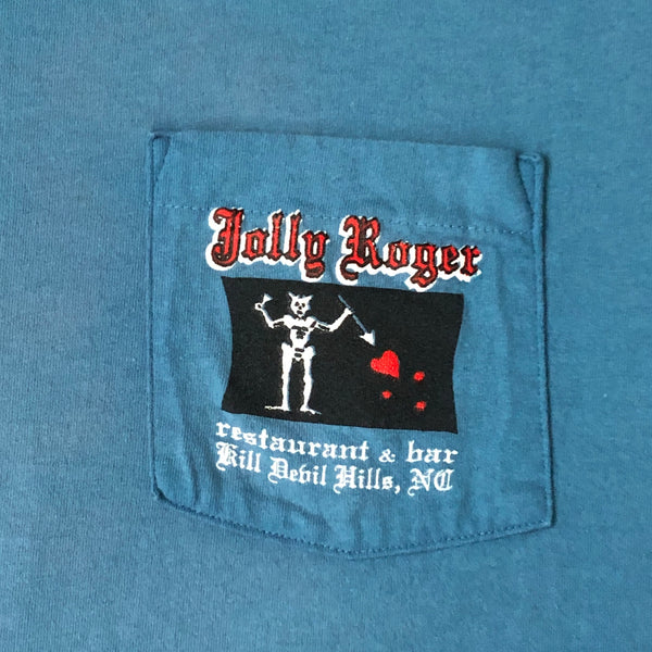 Vintage Jolly Roger Restaurant Bar Kill Devil Hills North Carolina T-Shirt (L)