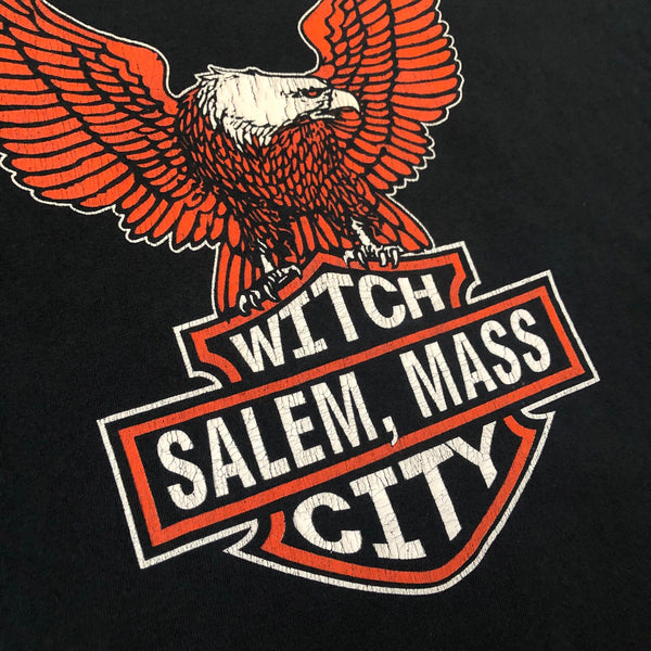Vintage Witch City Salem Massachusetts Harley-Davidson Parody Long Sleeve Shirt (XL)