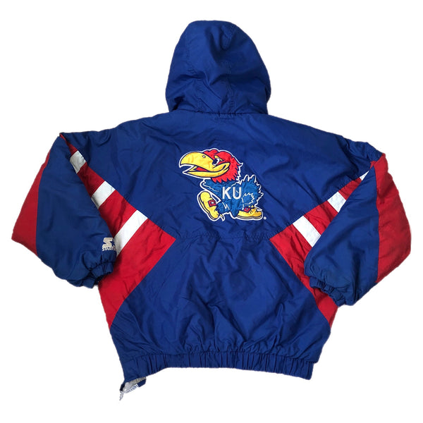 Vintage NCAA Kansas Jayhawks Starter Puffer Jacket (L)