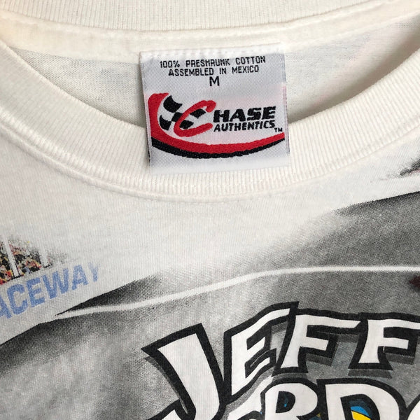 Vintage Deadstock NWOT 2002 NASCAR Monte Carlo 400 Rematch Jeff Gordon Looney Tunes Bugs Bunny All Over Print AOP T-Shirt (M)