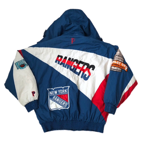 Vintage 1994 NHL Stanley Cup Champions New York Rangers Pro Player Puffer Jacket (L)