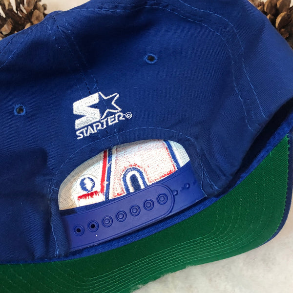 Vintage NHL Quebec Nordiques Starter Twill Snapback Hat