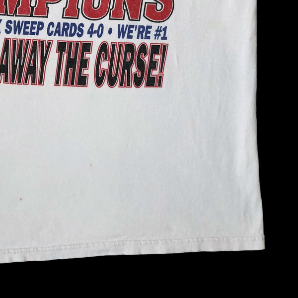 Vintage MLB Boston Red Sox 2004 World Series Champions Rap Tee T-Shirt (XL)